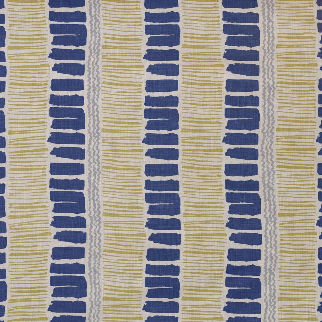 Lee Jofa SALTAIRE INDIGO/YELLOW/AQUA Fabric