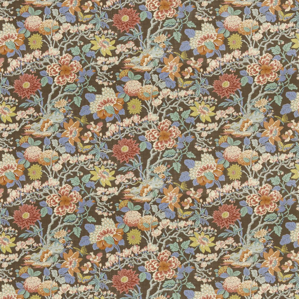 G P & J Baker LITTLE MAGNOLIA ESPRESSO Fabric