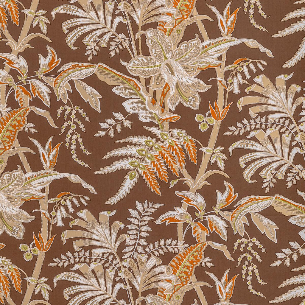 Brunschwig & Fils SEYCHELLES COTTON PRINT MOCHA Fabric