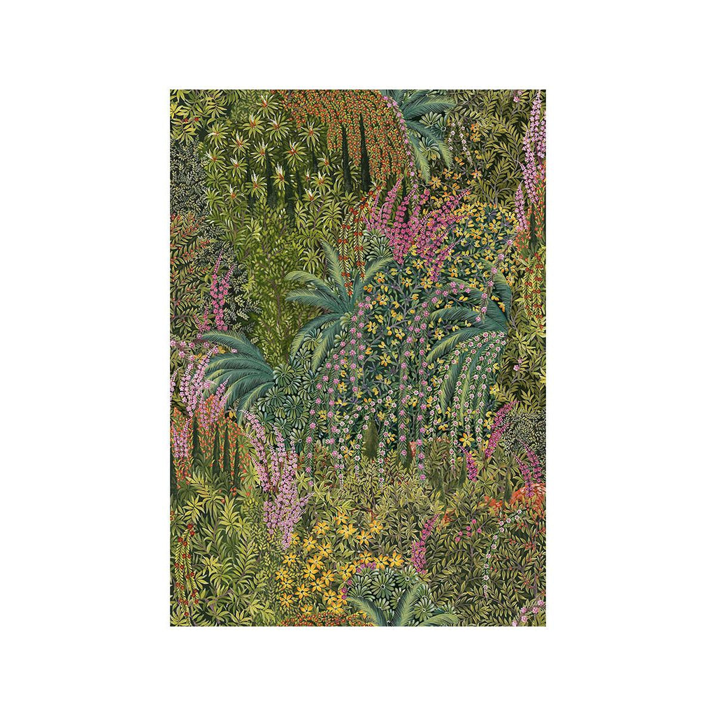 Cole & Son CASCADE VELVET LEAF GREEN Fabric