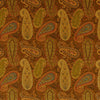 Mulberry Peregrine Paisley Velvet Spice Upholstery Fabric