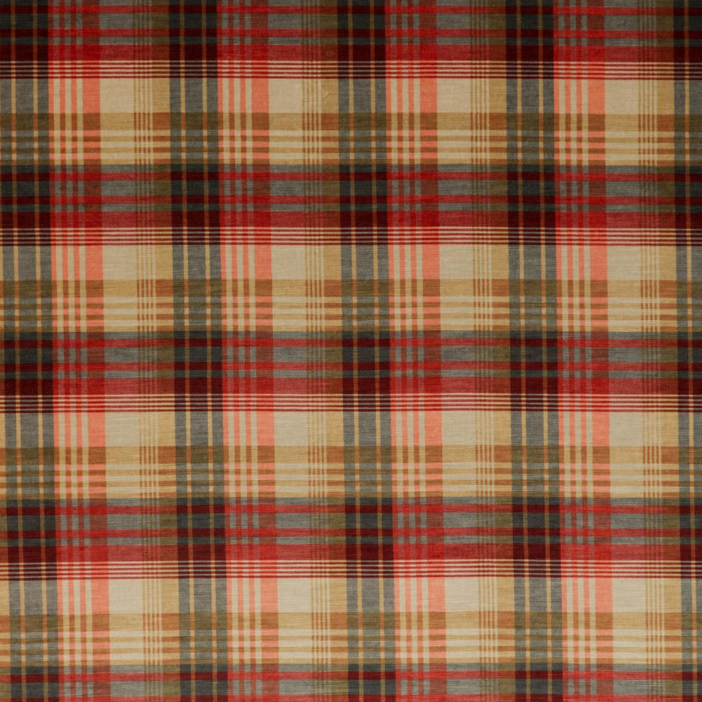 Mulberry VELVET ANCIENT TARTAN SPICE Fabric