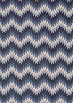 Mulberry LOGAN INDIGO Upholstery Fabric