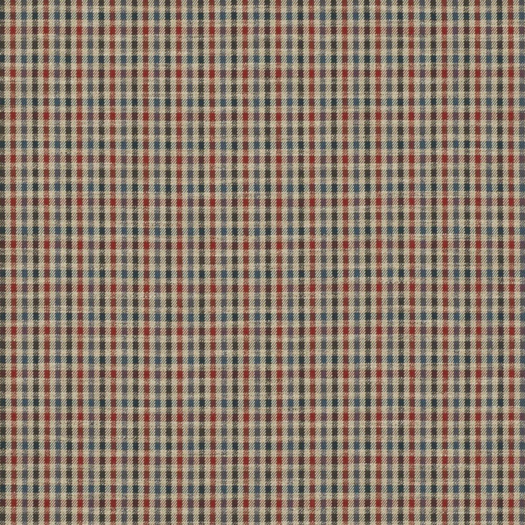 Mulberry BABINGTON CHECK RED/BLUE Upholstery Fabric