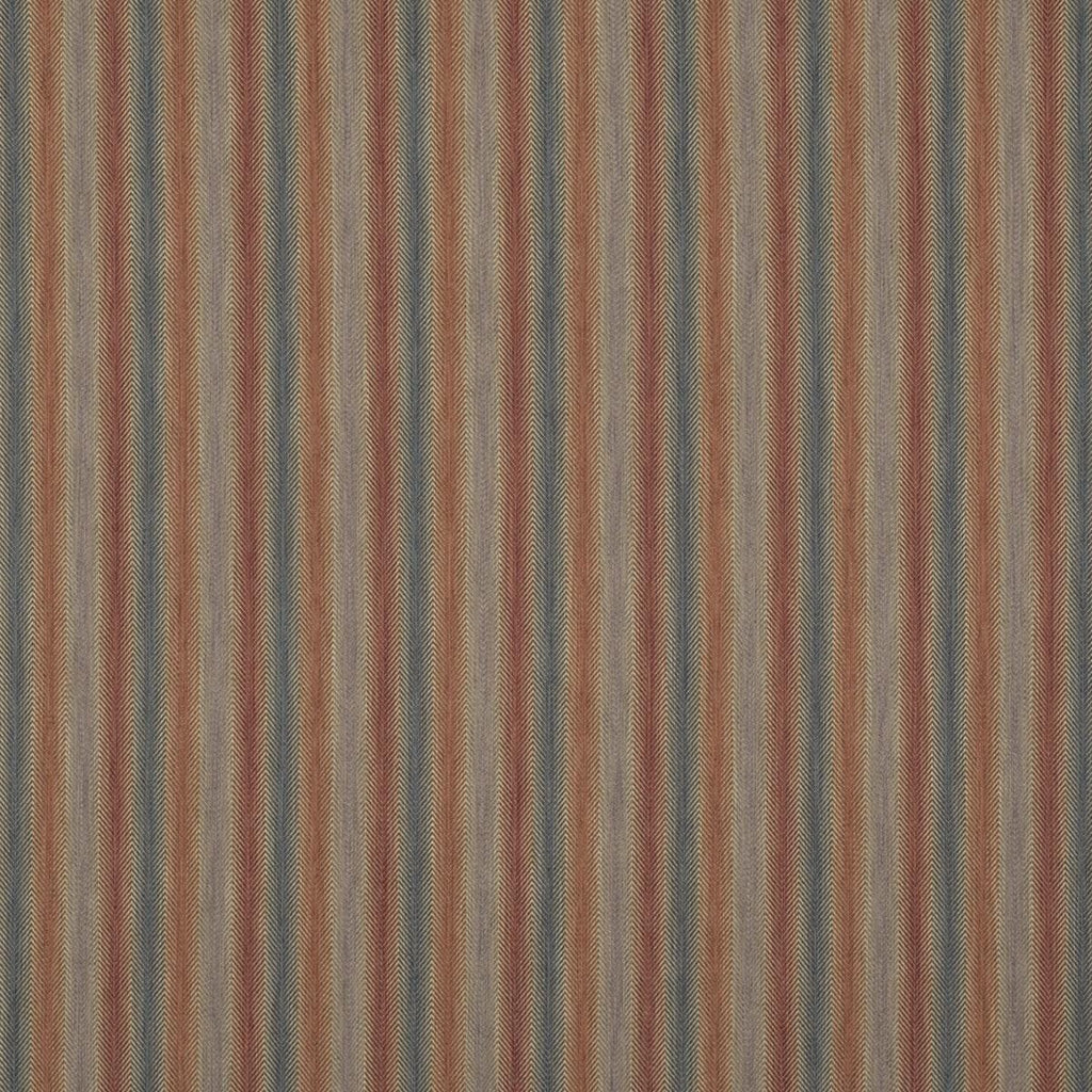 Mulberry SHEPTON STRIPE RED/BLUE Upholstery Fabric