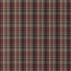 Mulberry Lindisfarne Plaid Charcoal/Red Fabric