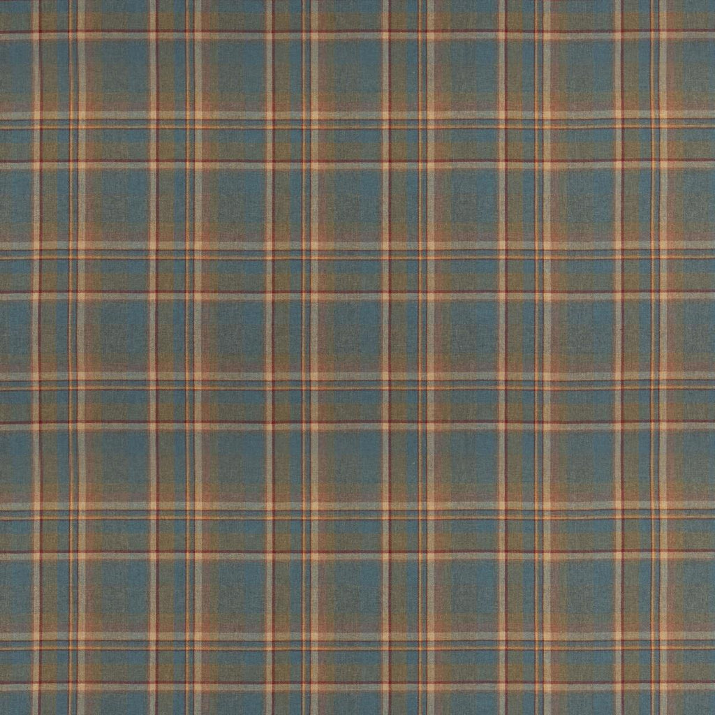 Mulberry LINDISFARNE PLAID TEAL Fabric