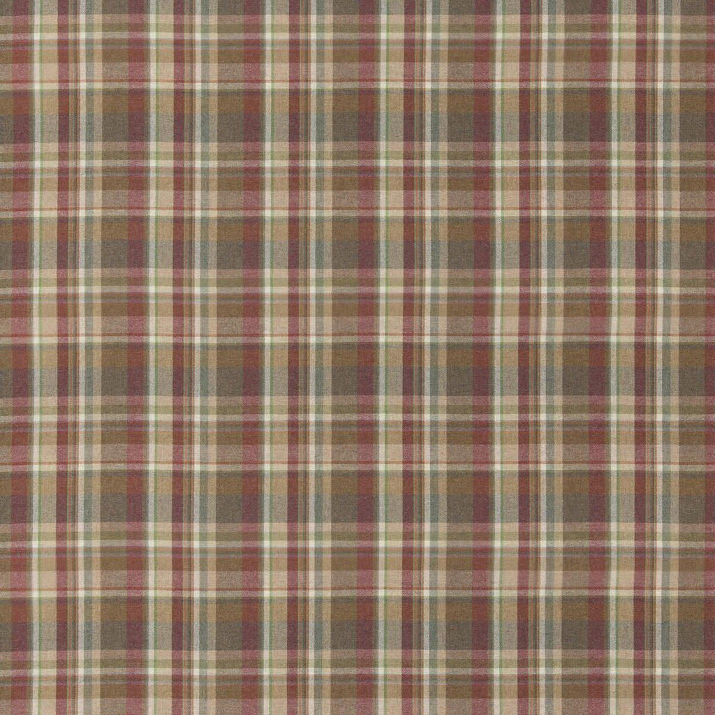 Mulberry LINDISFARNE PLAID RED/GOLD Fabric