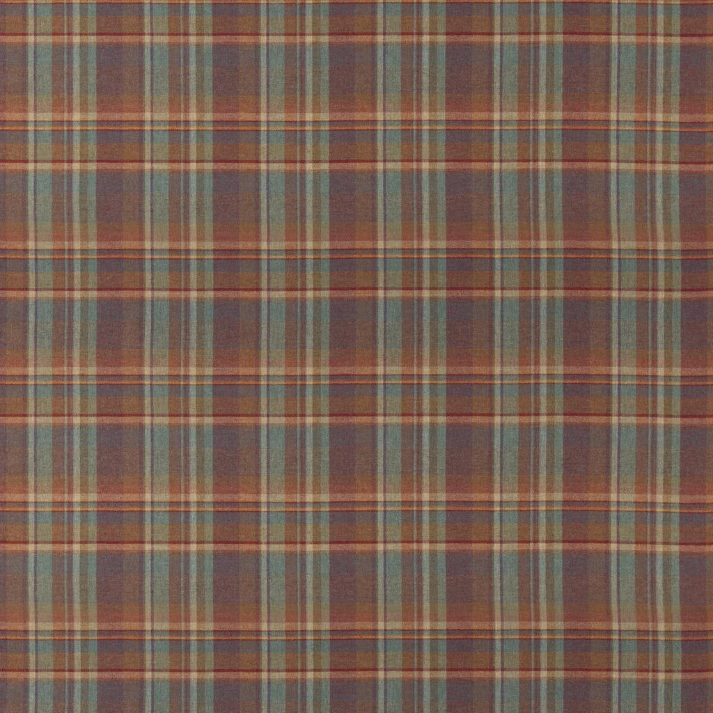 Mulberry LINDISFARNE PLAID RED/TEAL Fabric