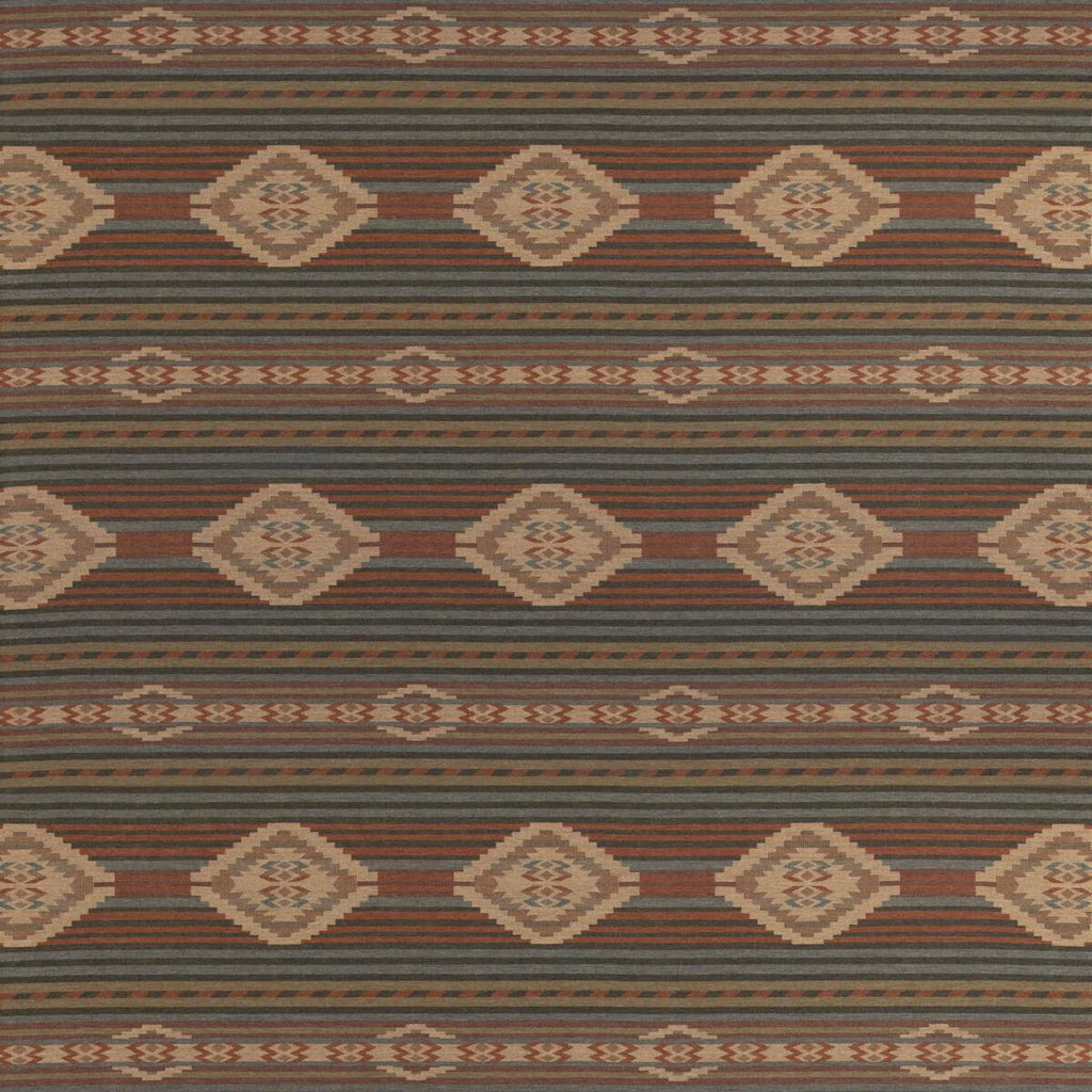 Mulberry HARLECH RUSSET/TEAL Fabric