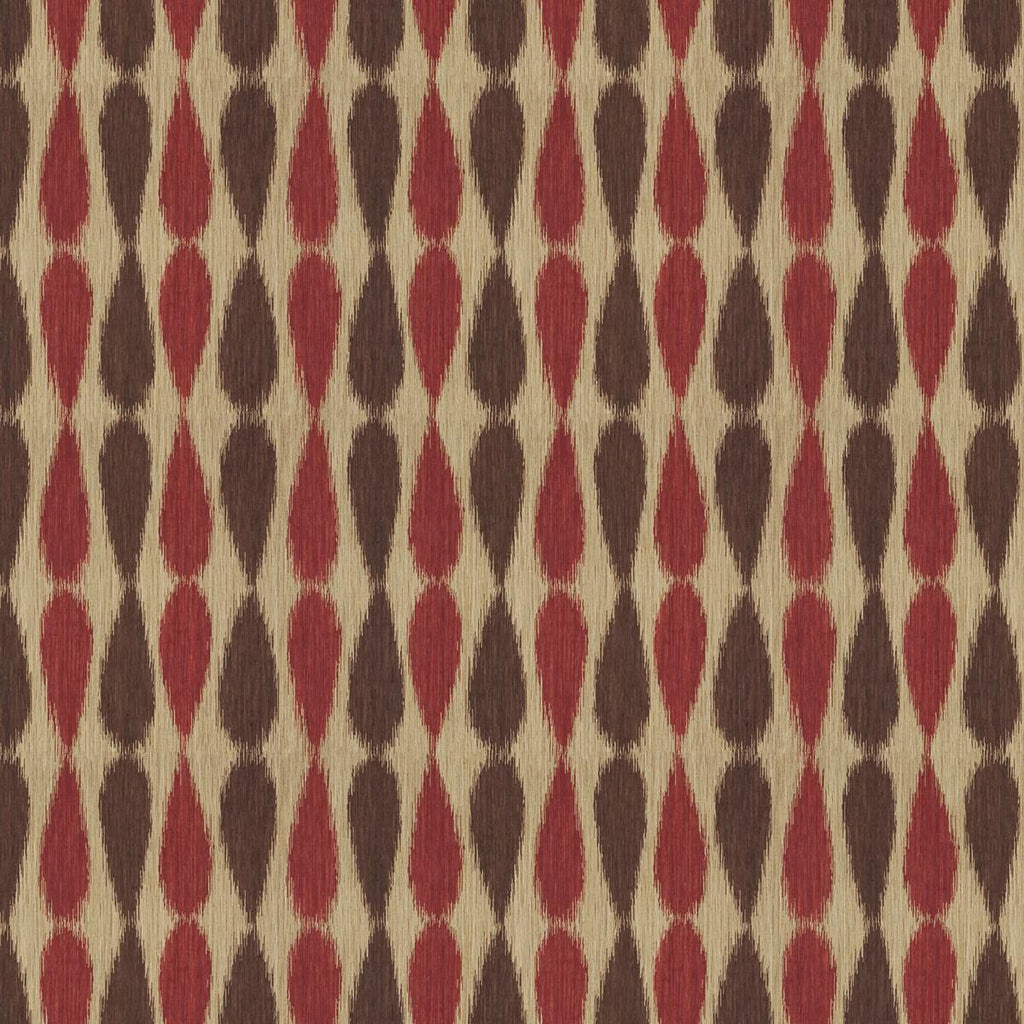 Lee Jofa IKAT DROPS RED Upholstery Fabric