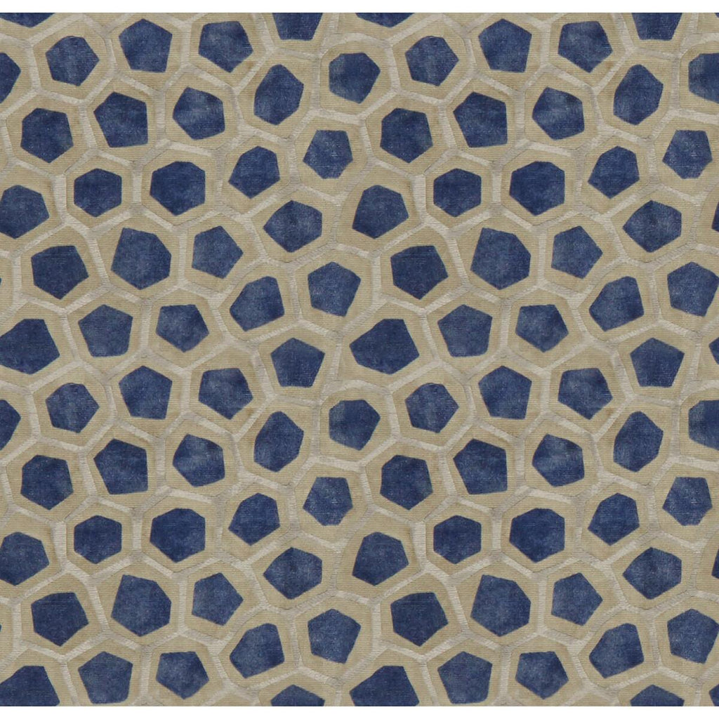 Lee Jofa HEXAGON VELVET SAPPHIRE Fabric