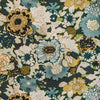 Lee Jofa Arioso Print Marine/Citron Fabric