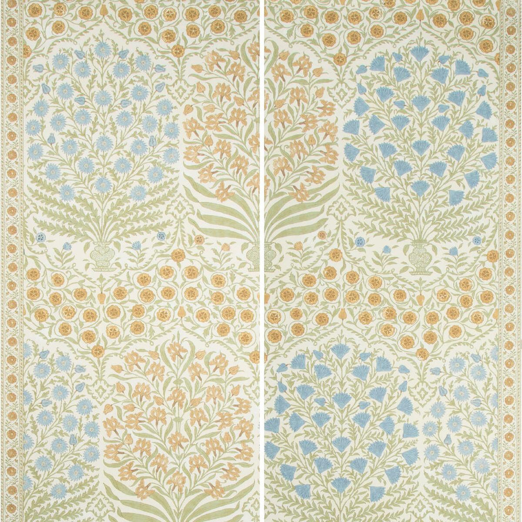 Lee Jofa SAMEERA PAPER SAPPHIRE/GOLD Wallpaper