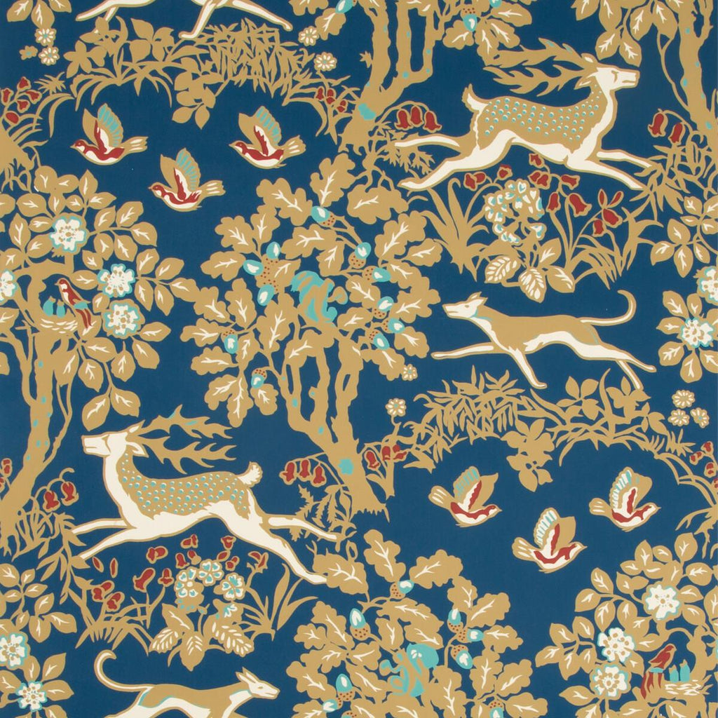 Lee Jofa MILLE FLEUR WP NAVY Wallpaper