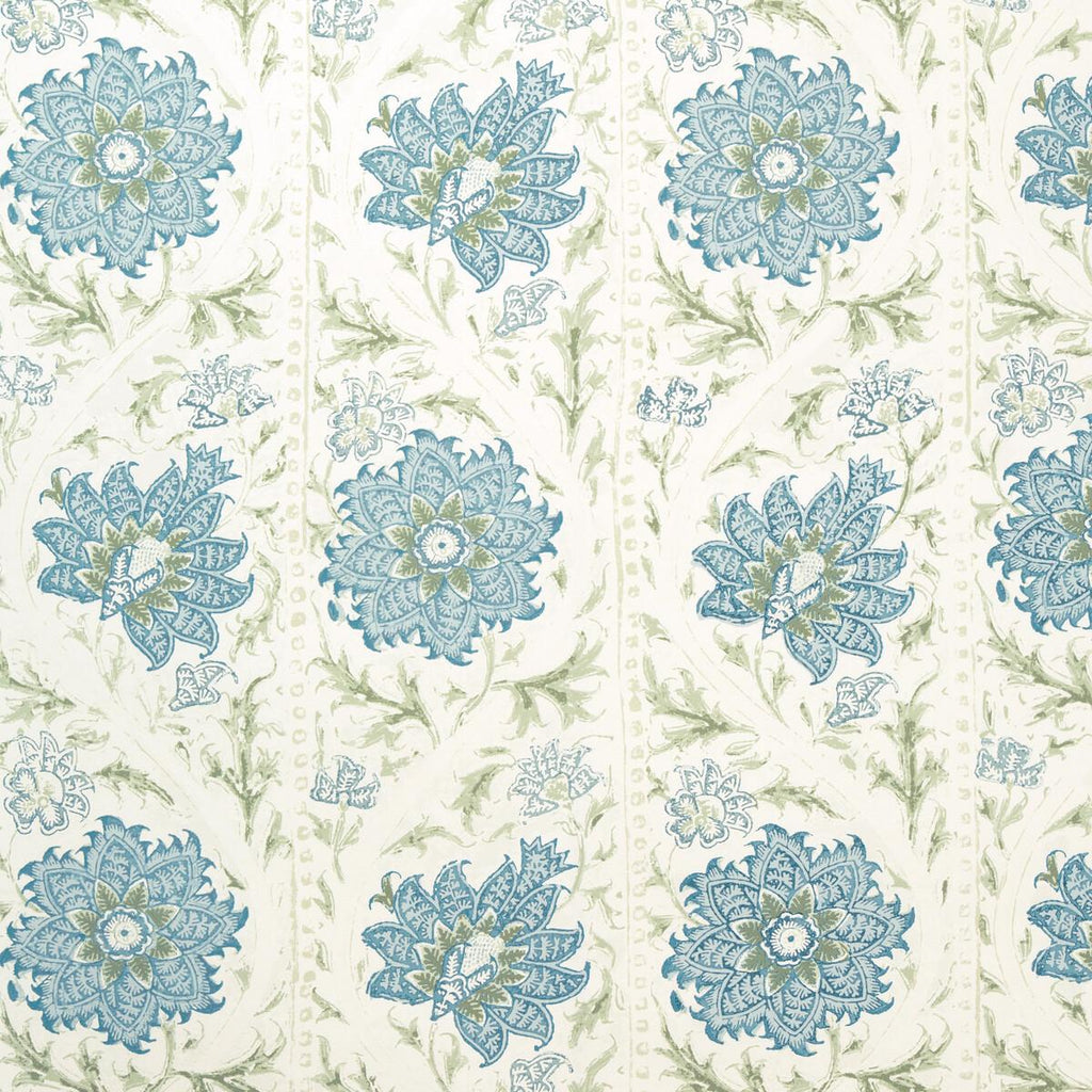 Lee Jofa CALICO VINE WP GREEN BLUE Wallpaper