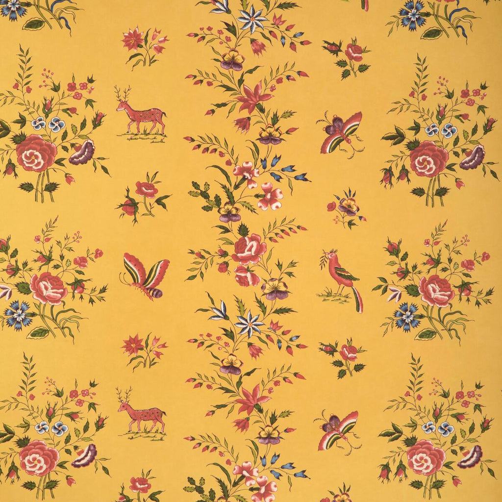 Brunschwig & Fils AUREL GOLD/RED Wallpaper