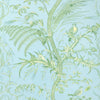 Brunschwig & Fils Bird And Thistle Ii Sky Wallpaper