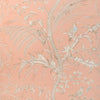 Brunschwig & Fils Bird And Thistle Ii Peach Wallpaper