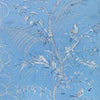 Brunschwig & Fils Bird And Thistle Ii Blue Wallpaper