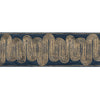 Kravet Ischia Tape Gold/Navy Trim