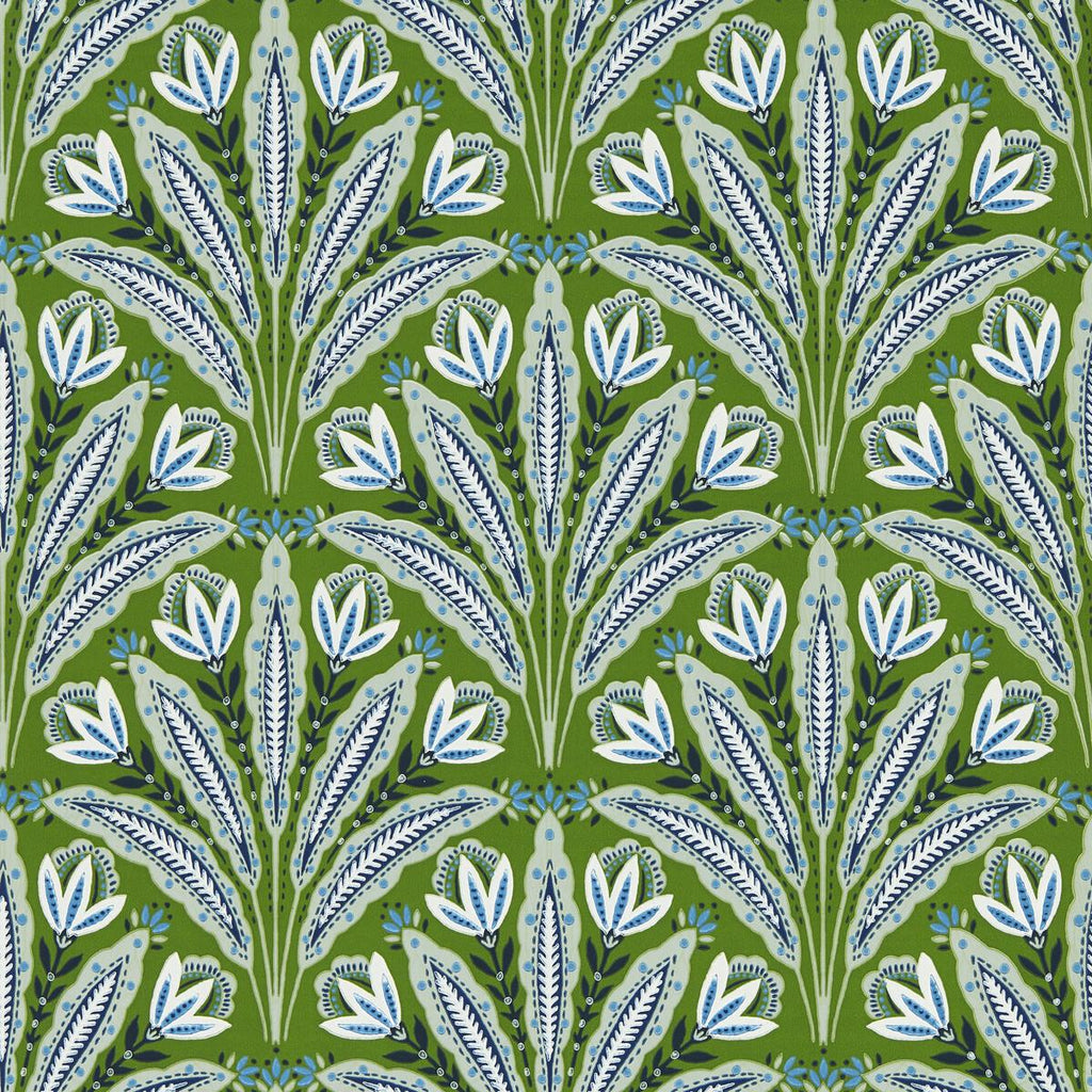 Clarke & Clarke ATTINGHAM COBALT GREEN WP Wallpaper