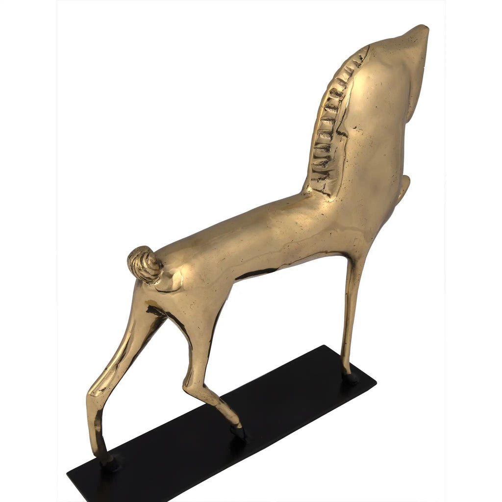 NOIR Horse On Stand Brass