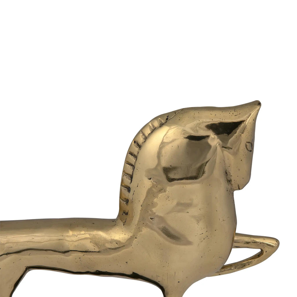 NOIR Horse On Stand Brass