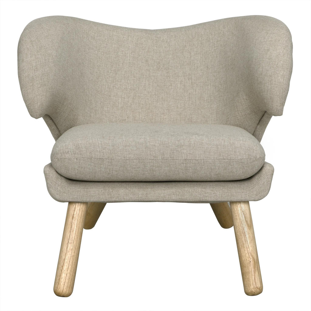 NOIR Valerie Chair with Wheat Fabric