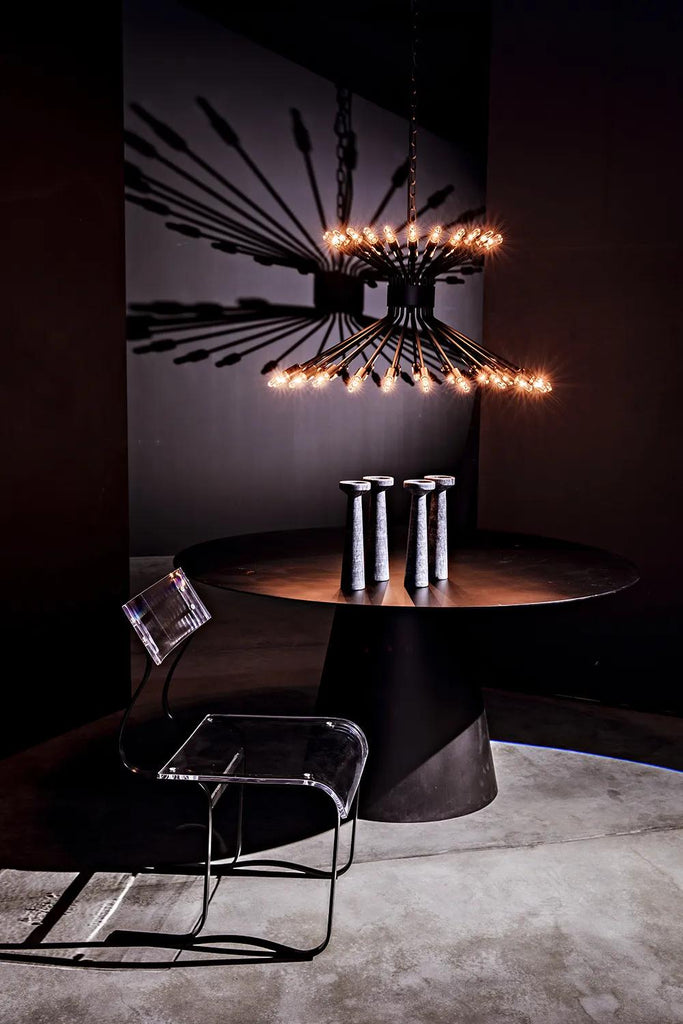 NOIR Mancini Chandelier Black Steel