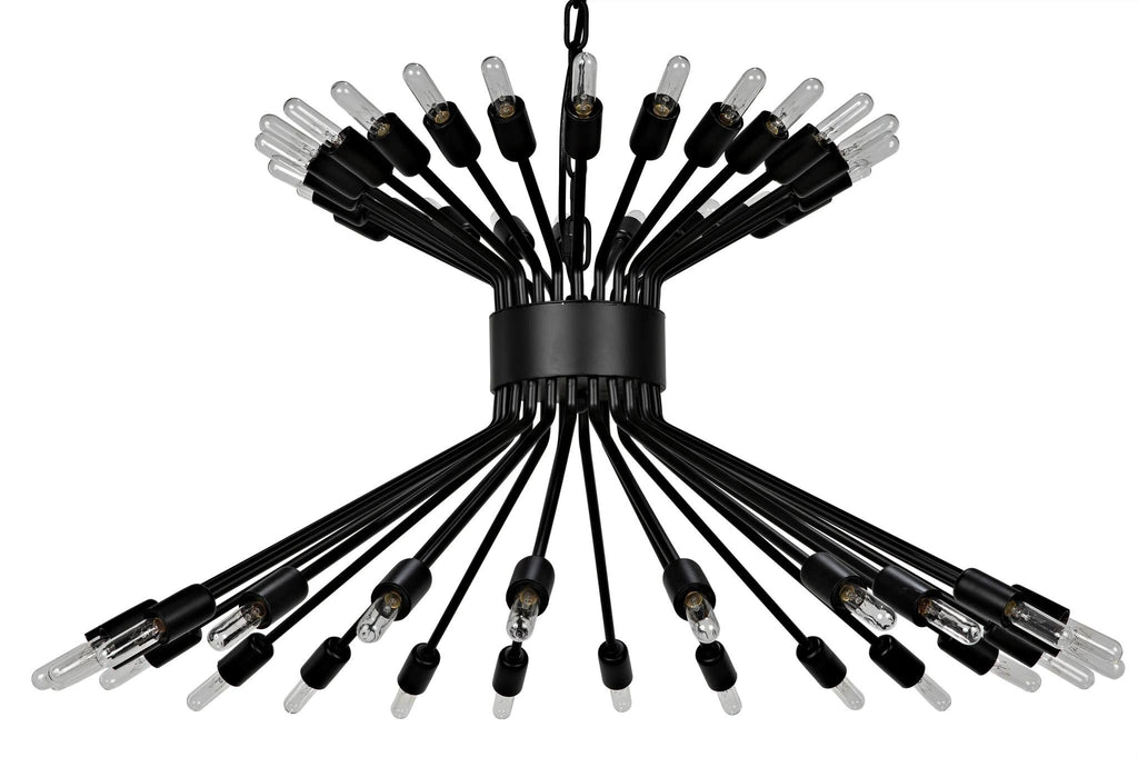 NOIR Mancini Chandelier Black Steel