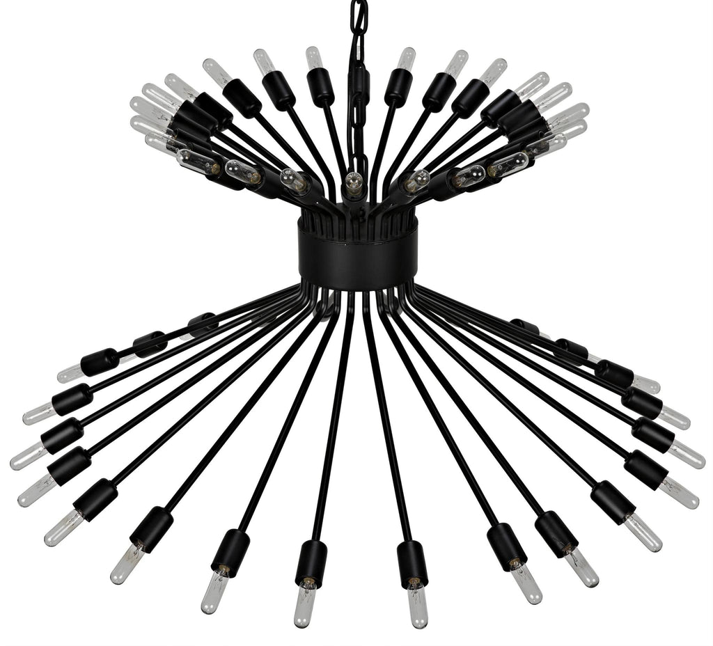 NOIR Mancini Chandelier Black Steel