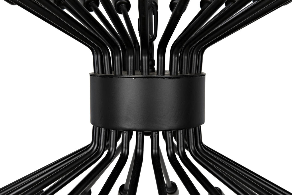 NOIR Mancini Chandelier Black Steel