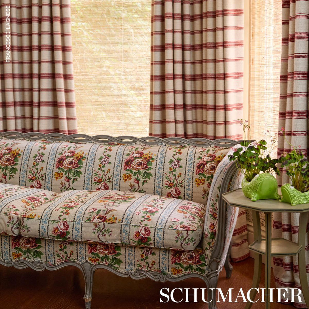 Schumacher Elizabeth Chintz Rose Fabric