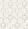 A-Street Prints Symetrie 2625-21809 Light Grey Wallpaper