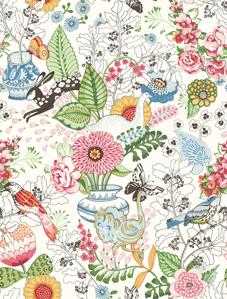 A-Street Prints Whimsy Whimsy Multicolor Wallpaper