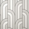 Brewster Home Fashions Advantage Curio Geometrics Platinum Wallpaper