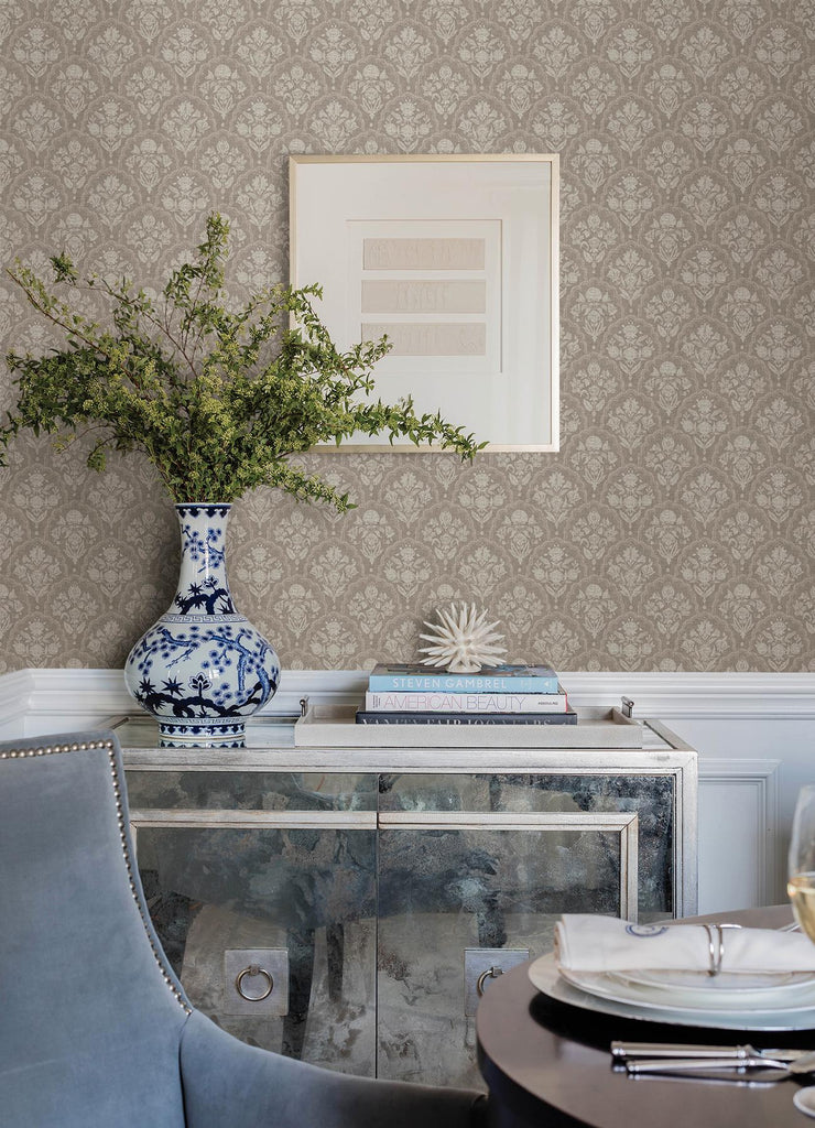 A-Street Prints Erin Gates Frances Taupe Wallpaper