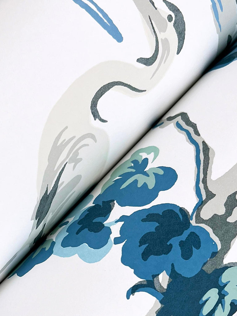 Ronald Redding Designs Bridgewater Blue Wallpaper