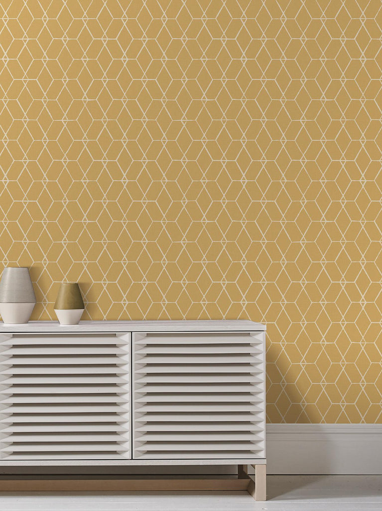 A-Street Prints Conran's Plain Simple Useful 2889-25253 Yellow Wallpaper