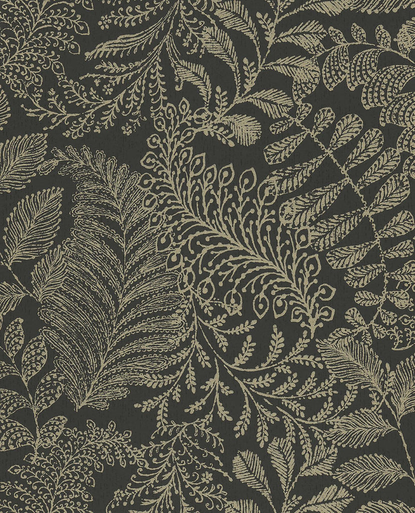 Brewster Home Fashions Eijffinger Geonature 366002 Black Wallpaper