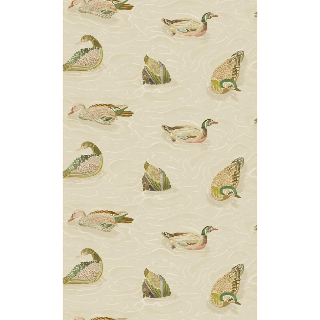 Mulberry DUCK POND EMERALD/STONE Wallpaper