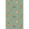 Mulberry Duck Pond Teal Wallpaper