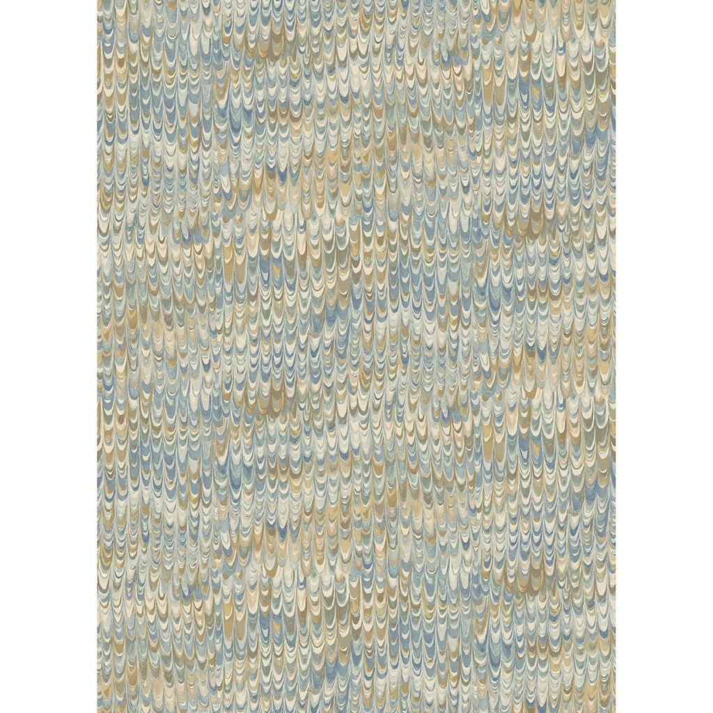 Mulberry END PAPER BLUE/SAND Wallpaper