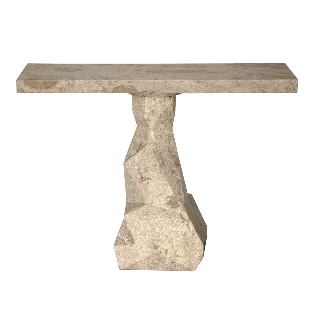 NOIR Tilden Console White Marble