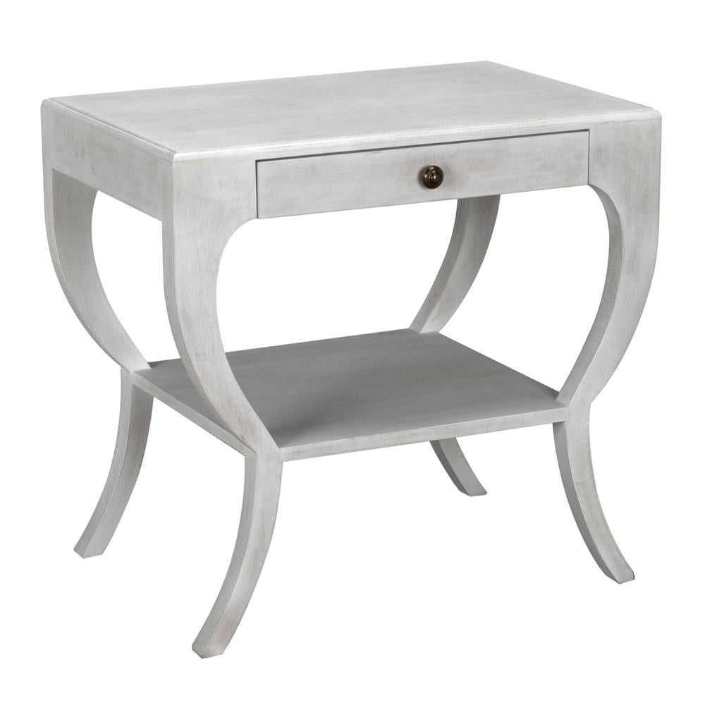 NOIR Maude Side Table White Wash