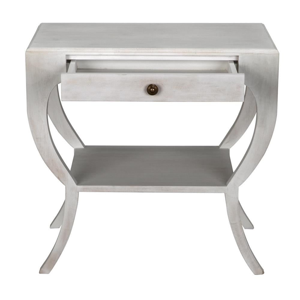 NOIR Maude Side Table White Wash