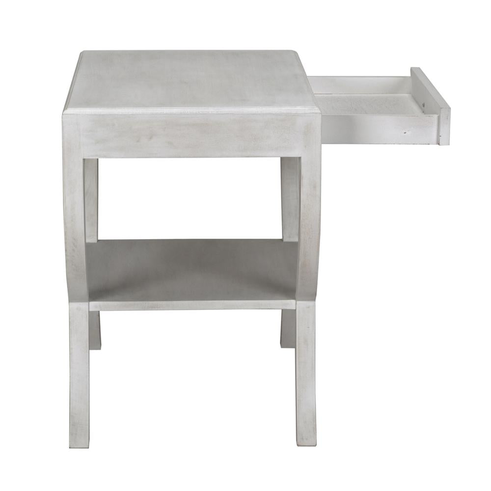 NOIR Maude Side Table White Wash