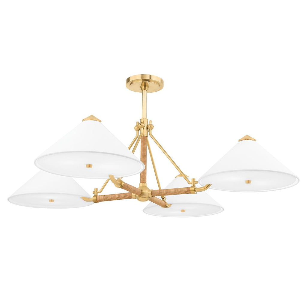 Hudson Valley Lighting Williamsburg Aged Brass 46W x 46L x 13H Chandelier