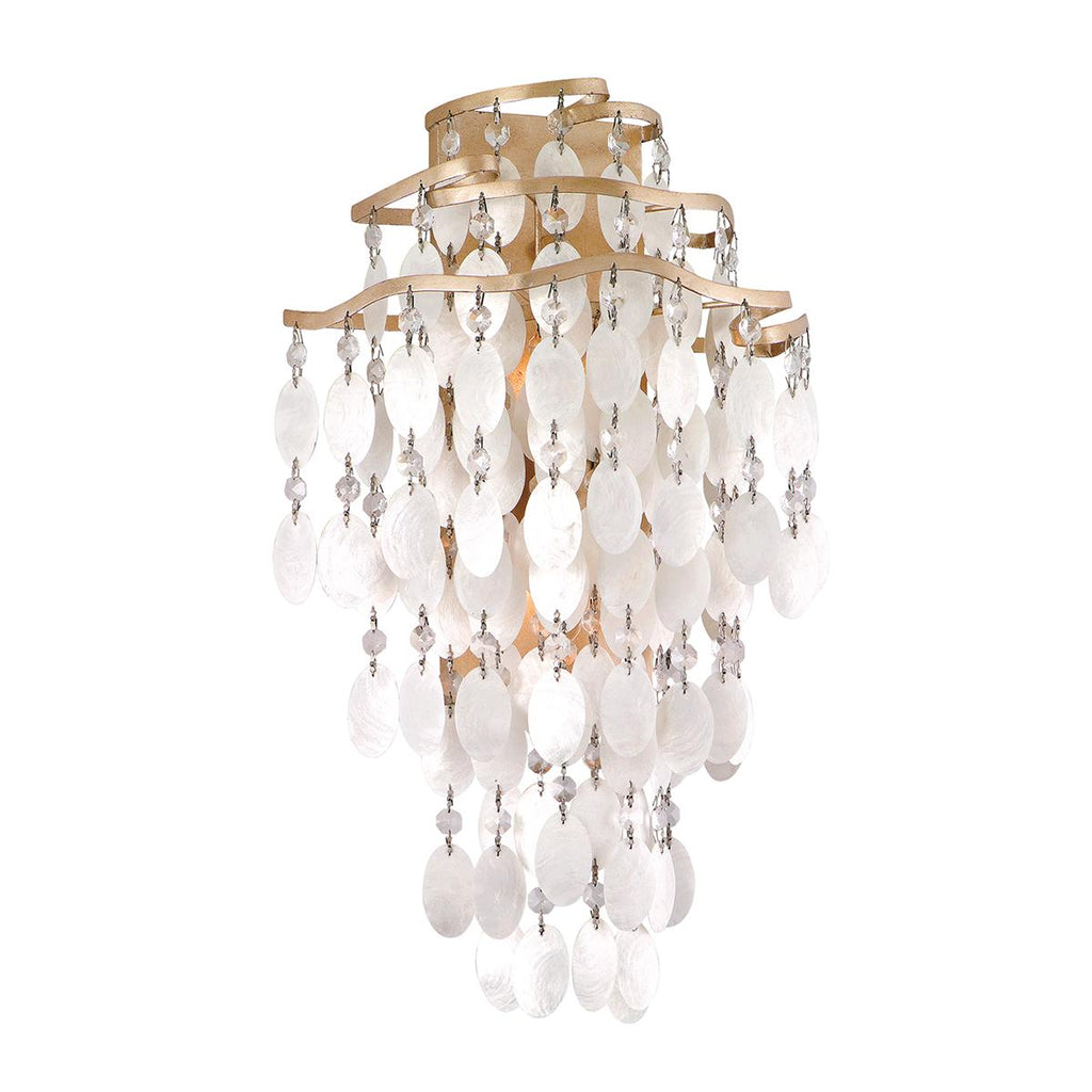 Corbett Lighting Dolce CHAMPAGNE LEAF 12.5W x 12.5L x 23H Wall Sconce